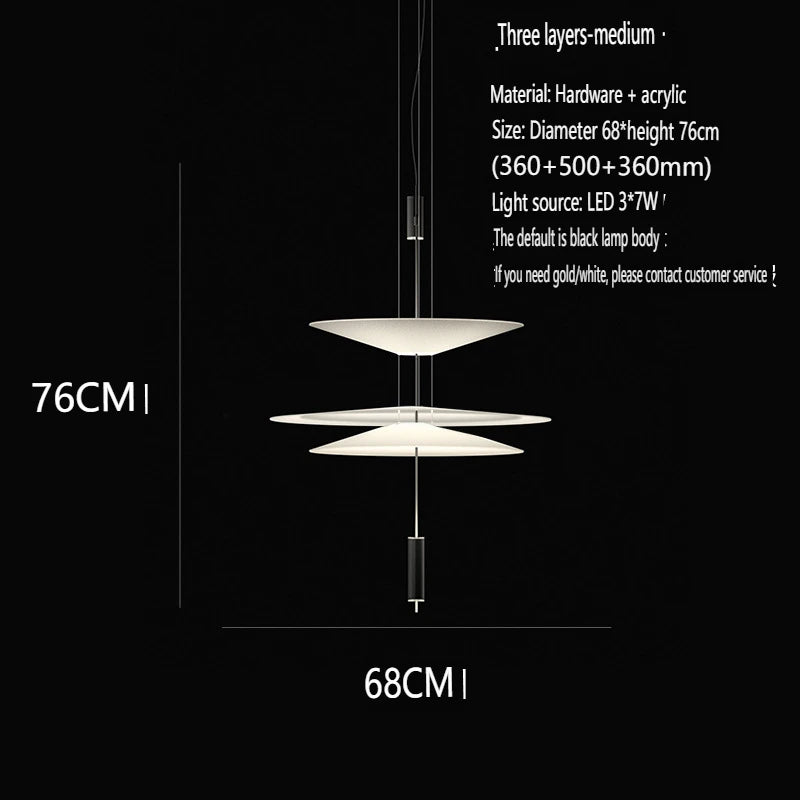 Modern Flying Saucer LED Pendant Lights Personality Home Decor Hanging Lamp Dining Table Bar Living Room Artistic UFO Chandelier