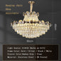 2024 Modern Large Luxury Living Room Chandeliers for Staircase Designer Crystal Pendant Lamps Home Decor Lighting Lustre Fixture