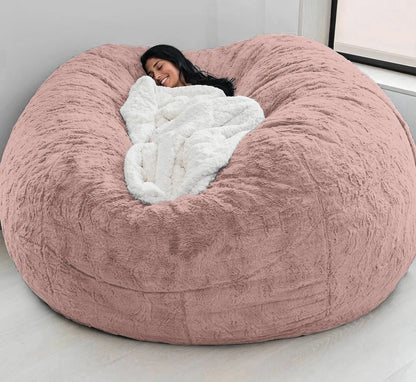 Soft Warm 180*90cm Fur Giant Removable Washable Bean Bag Bed Cover Comfortable Living Room Furniture Lazy Sofa Coat