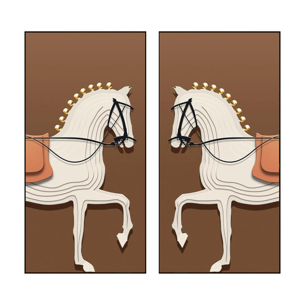 Modern Luxury Horses Canvas Posters and Prints Wall Art Entrance Decorative Painting Porch Living Room Home Decor Cuadros