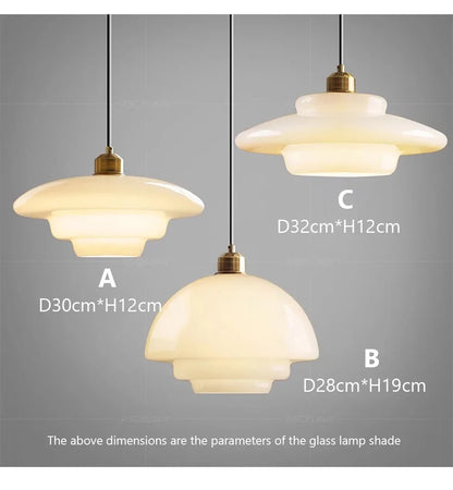 Nordic  Glass Pendant Lamp Art Decorative Dinning Room Lamp Kitchen Island Bedrrom Bedside LED E27 Modern Light Fixtures
