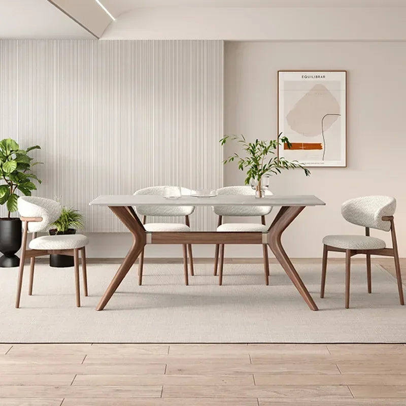 Wood Table China Mesas De Cristal Luxury Modern Dinner Dining Table Set Restaurant Center Mesa Plegable Garden Furniture Sets