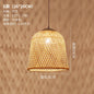 Zen Bamboo Chandelier New Chinese Lantern Hotel Chinese Style Restaurant Restaurant Bamboo Artwork Duplex Staircase Long Chandel