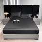 Rayon Satin Waterproof Fitted Sheet Silky Solid Color Bed Sheet Elastic Band Sheets Smooth Bedsheet Mattress Cover