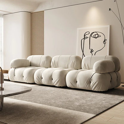 Combination square sofa Mario bedroom small apartment full sponge vacuum compression Living room leisure chair lazy fabric sofa
