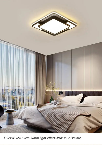 Living Room LED Ceiling Lamp Modern Simple Bedroom Room Dining Light Nordic Lustre Home Decoration Interior Lighting Chandelier