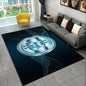 3D Bitcoin Virtual Currency Area Rug Large, Carpet Rug for Living Room Bedroom Sofa Playroom Doormat Decor, Kid Non-slip Floor Mat