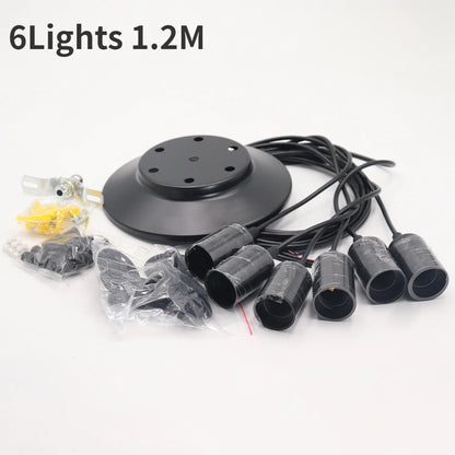 DIY Spider Chandelier Industrial Pendant Lights E27 Modern Ceiling Hanging Lamp Dinning Living Room Courtyard Lighting Fixture