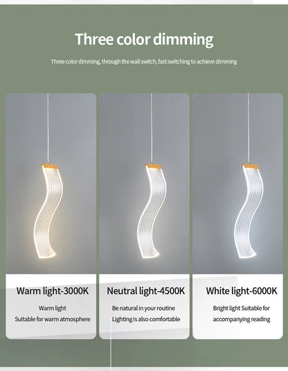 LED Pendant Light Hanging Lamps For Ceiling Interior Lighting Home Bedroom Bedside Dining Living Room Decoration Pendant Lamp