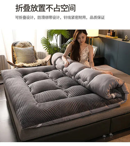Inflatable Mattress Memory Foam Covers Bed Mettress Futon Folding Sleeping Mattress Base Songk Colchon Matress Latex Tatami