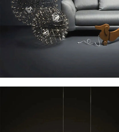 Chandelier Shop Commercial Spark Ball Full Sky Star Milk Tea Shop Restaurant Exclusive Network Bar Creative Art Decoration Light