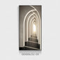 Modern Light Luxury Entrance Corridor Building Extension Decorative Painting Architecture Posters Prints Porch Wall Decoration