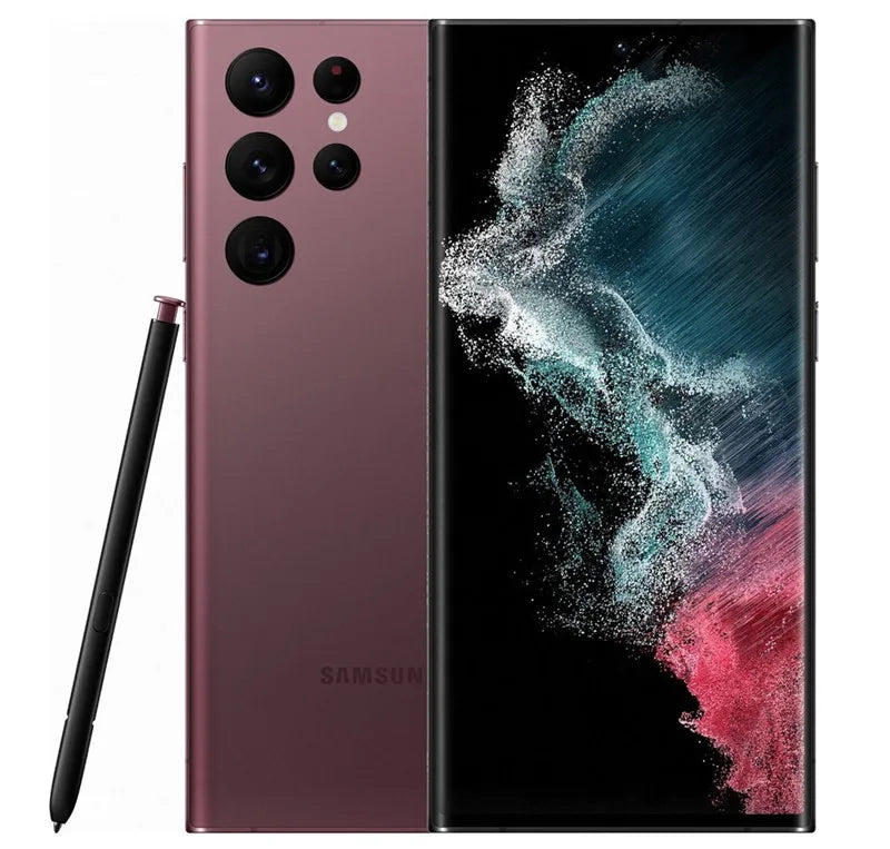 Samsung Galaxy S22 Ultra 5G S908U1 6.8" OLED 8/12GB RAM 128/256/512GB/1TB ROM Snapdragon NFC S22U eSIM Original  Phone