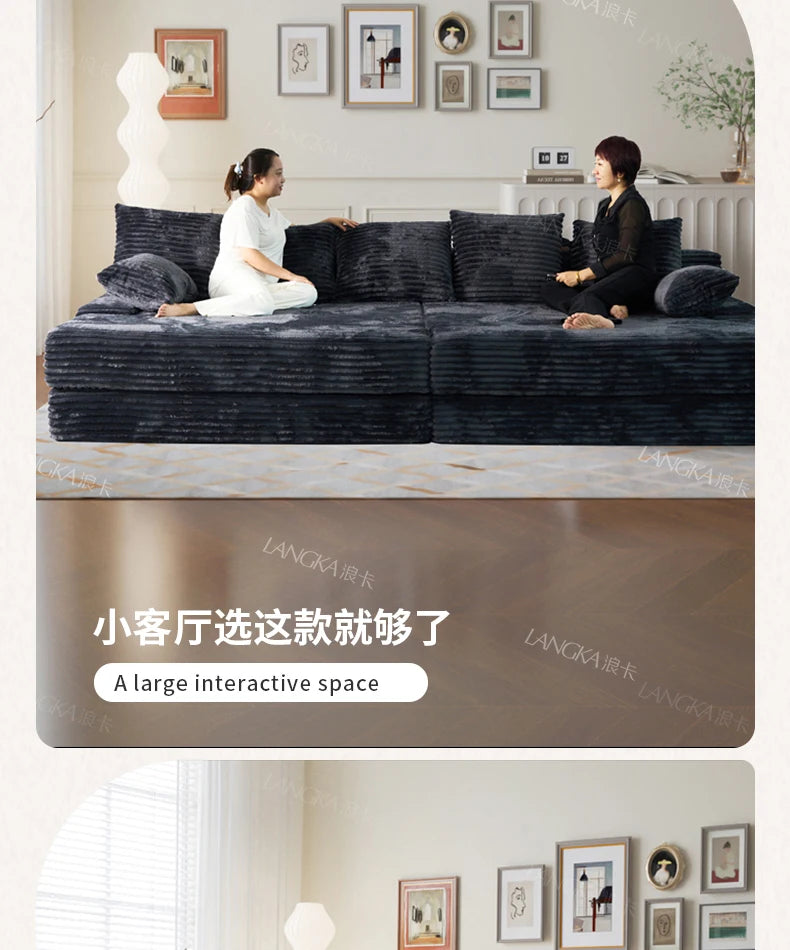 Bed Luxury European Sofa Armrest Adults Villa Floor Vacuum Compressed Couch Living Room Recliner Divano Sottovuoto Furniture
