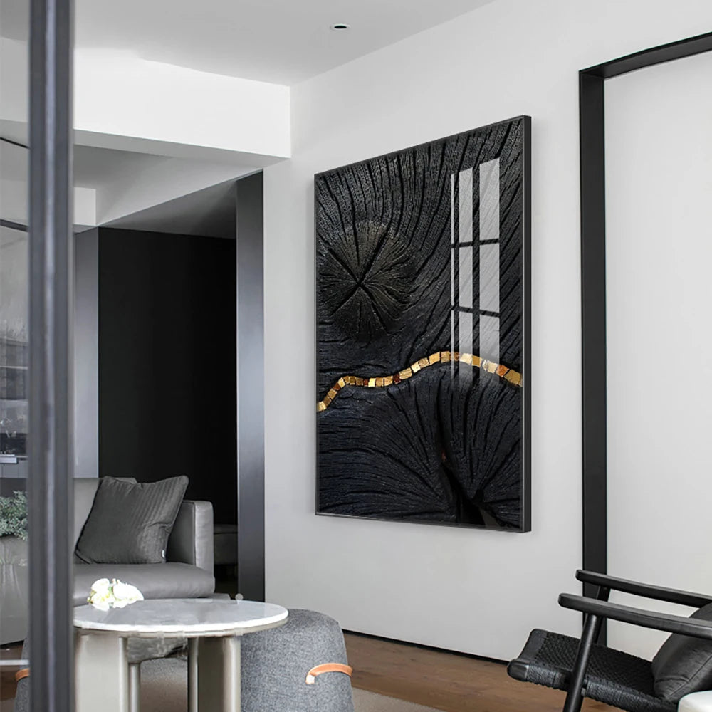 Abstract Annual Ring Decoration Mural Light Luxury Minimalist Style Poster BedRoom Wall Art Canvas Painting Home Decor Aesthetic
