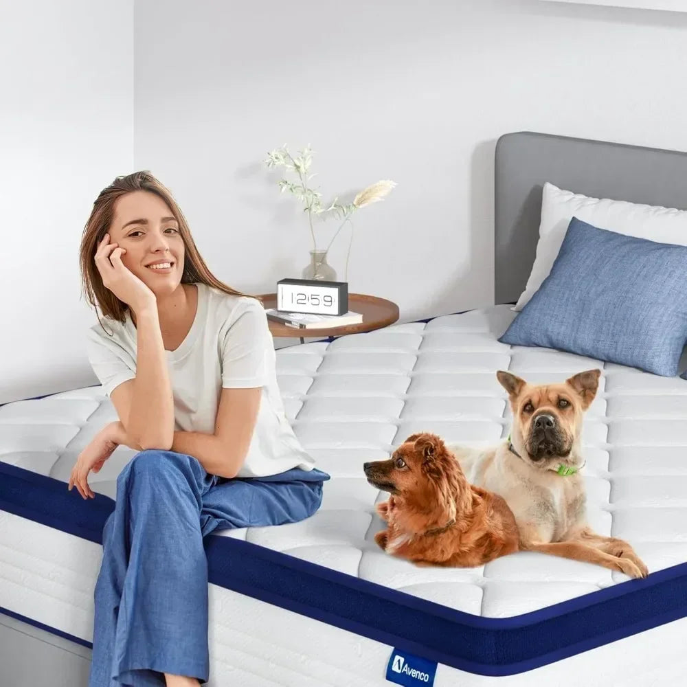 Mixed Spring Mattress with Comfortable Foam and Pocket Coil 12 Inch Box Full Mattress