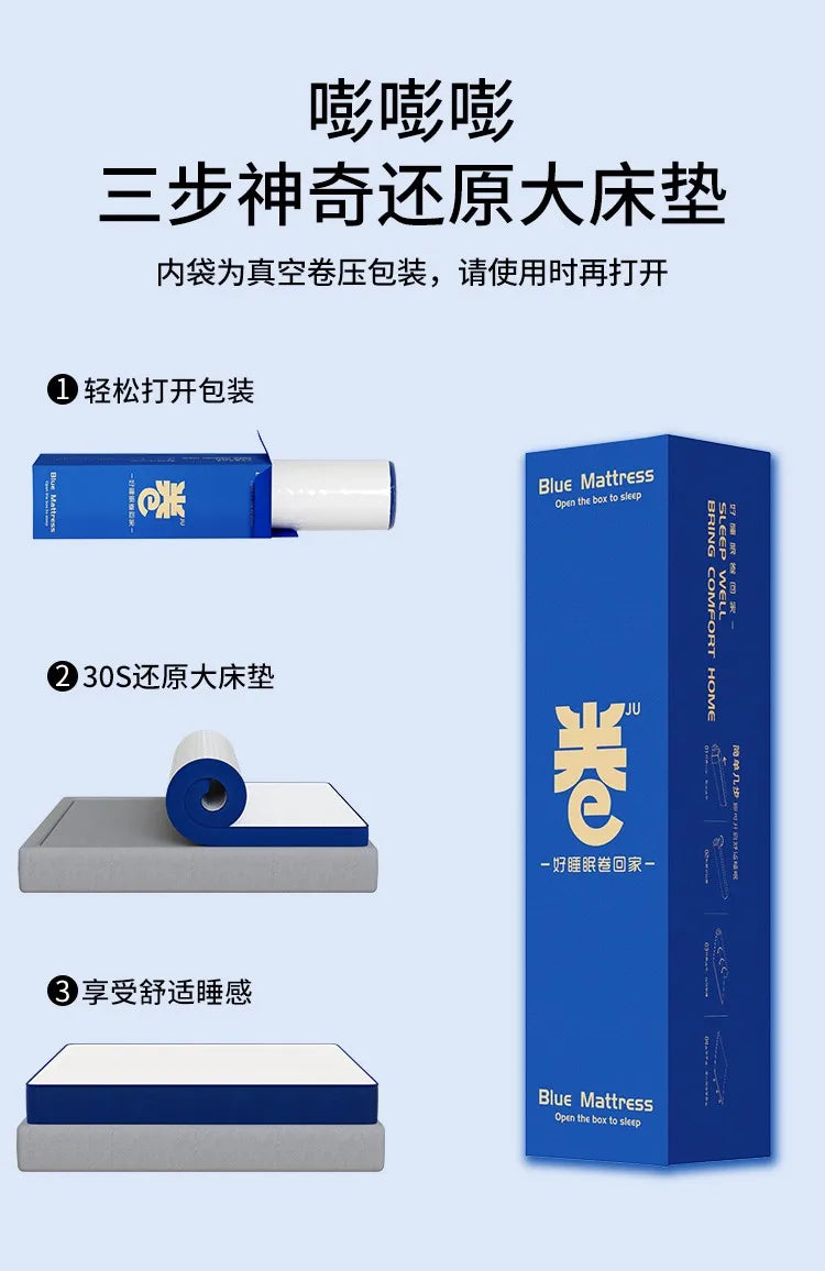 Molblly Soft Queen Mattresses High Quality Spring Sleeping Floor Mattresses Memory Foam Cozy Materasso Matrimoniale Furniture
