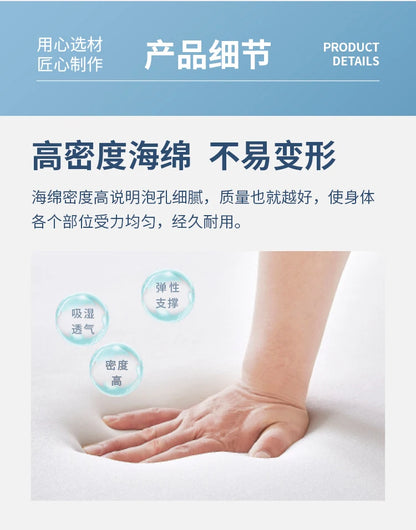 Compact Memory Foam Folding Mattress Office Nap Bed Compact Tatami Yoga Mat Foldable Sponge Mattress Portable Single Bed for Eas
