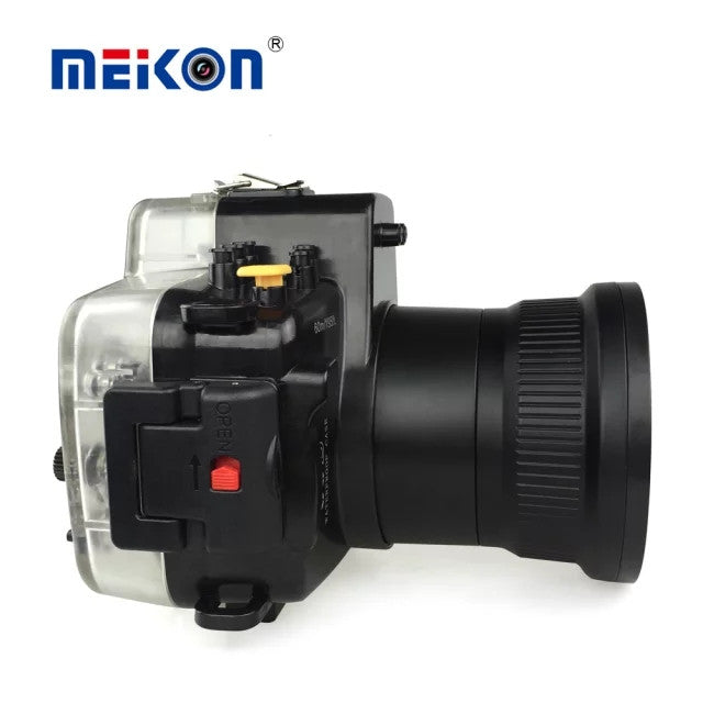 Meikon 40 M 130ft Waterproof Underwater Camera Housing Diving Kasus untuk Canon EOS DSLR 80D Digital Kamera Scuba Pakaian