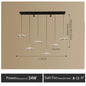 LED Restaurant Chandelier Hanging Pendant Light for Company Hotel Front Desk Lighting Spotlight Lotus Leaf Dining Table Fixtures