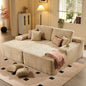 Vacuum Compression Sofa, Sofa Block Combination Fabric Sofa, Living Room Sofa Bed, 2 Pieces of The Same Color Sofa