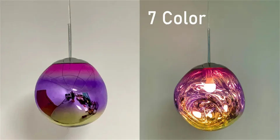 Nordic Lava Loft LED Pendant Light Modern Light PVC Lighting Living Room Indoor Decor Home Fixtures Kitchen Hanging Pendant Lamp