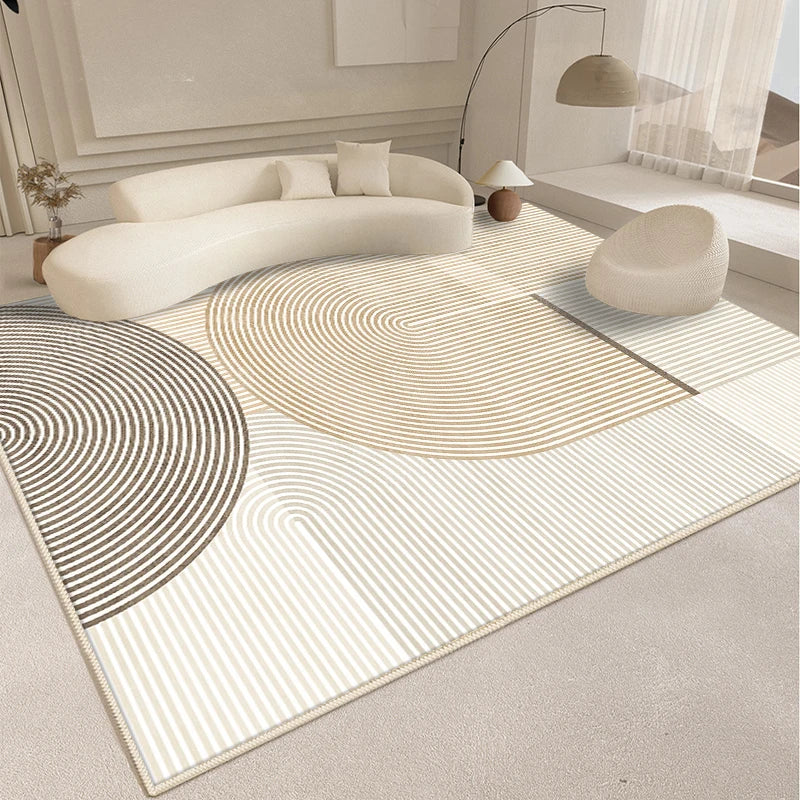 Modern Style Living Room Decoration Line Carpet Fluffy Soft Rugs for Bedroom Abstract Design Plush Rug Home Thickened Floor Mat