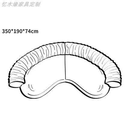 Italian Minimalist Living Room Sofas Curved Leisure Trendy Modern Sofa Designer Aesthetics Muebles Chinese Style Furniture