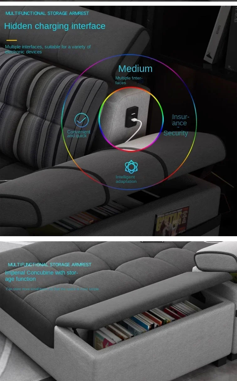 Gray Large Wood Sofas Filler Waterproof Design Lazy Lounges Puffs Couch Salon Recliner Luxury Canape Salon Furniture Home