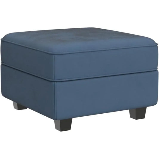 Storage of Modular Segmented Sofas Ottoman Modular Square Seats Item Weight 92 Pounds Cube Velvet Footstool Blue