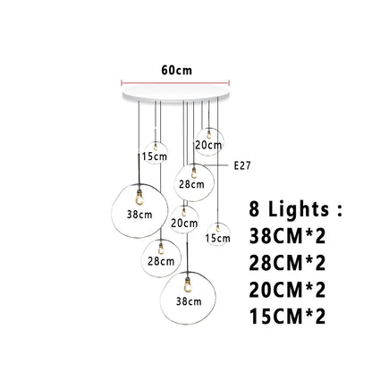 Nordic Lava Loft LED Pendant Light Modern Light PVC Lighting Living Room Indoor Decor Home Fixtures Kitchen Hanging Pendant Lamp