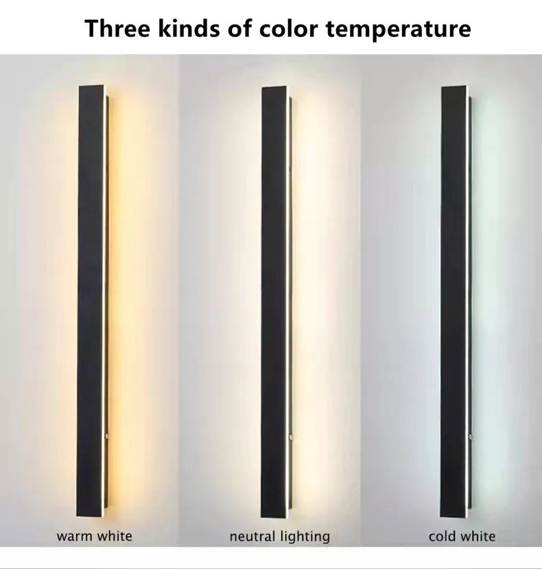 Waterproof LED long wall light ip65 outdoor lighting garden country house balcony light interior wall bedroom living room light