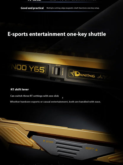 ZYNOO Y65 Magnetic Switch Keyboard Wired Gaming Aluminum Alloy 8K RGB Mechanical Keyboard 0.001mm RT Gasket Keyboard PC Gamer