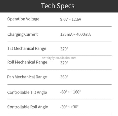 M2S 3-Axis Mirrorless Cameras Gimbal Handheld Stabilizer for Sony Canon Action Compact Camera Smartphones Vlog