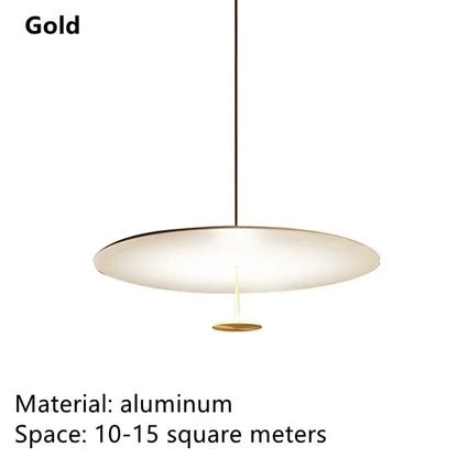 Minimalist Pendant Lights Gold Black Suspension Luminaire Hanging Lamp for Living Room Ring Lights