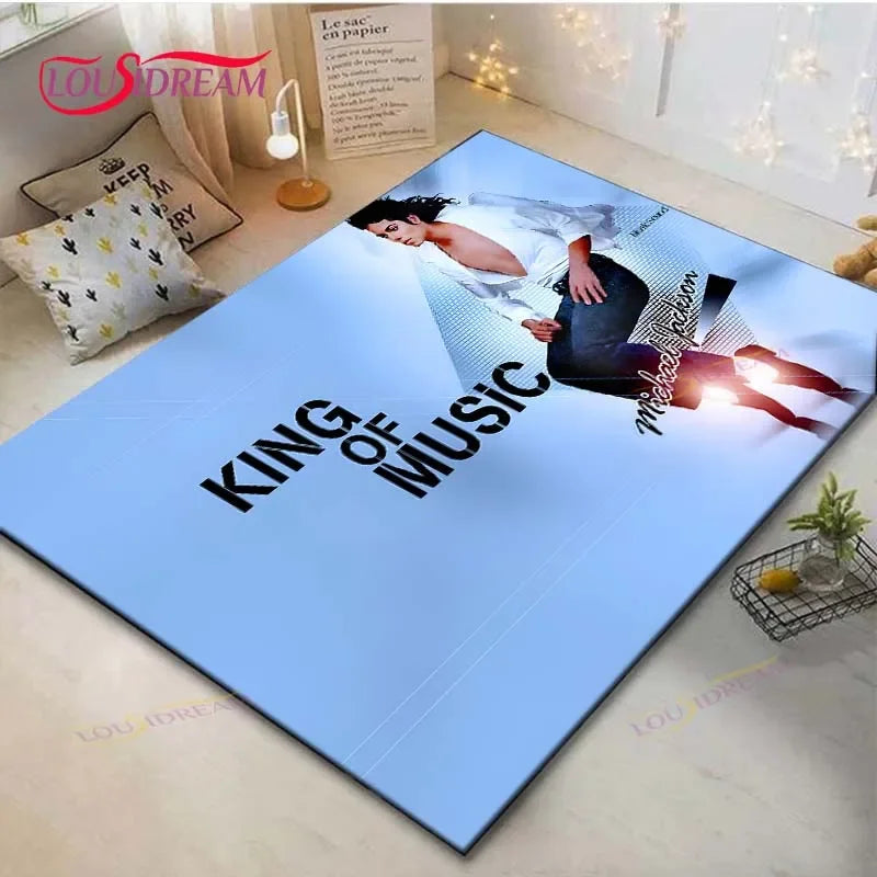 Fashion M-Michael-Jackson Printed  Carpets Living Room Anti-Skid Area Rug Kids Bedroom Mats Yoga Mat Large Carpet Decor