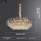 Post-modern Simple and Luxurious Crystal Chandelier Living Room Lamps Dining Room Decoration Household Led Indoor Lighting