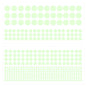 407 PCS Luminous Dot Living Room Children's Room Decoration Fluorescent Wall Stickers Home Wallpaper Bedroom Decoration