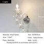 Luxury Home Crystal Chandeliers Villa Lighting for Living Room Decorate Ceiling Pendant Lamps Indoor Hanging Led Lights Fixture
