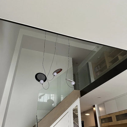 Danish minimalist restaurant circular magnetic pendant lights modern living room bedroom bedside bar table hanging lamps fixture