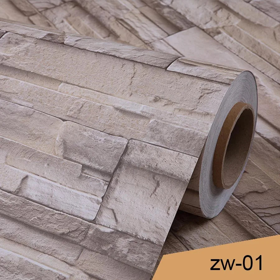 Red Brick Moisture-Proof Waterproof Renovation Sticker PVC Self-Adhesive Room Decoration Bedroom Study Background Wall Wallpaper