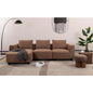 135"Curved Sectional Sofa,Modern Boucle Fabric Upholstered Modular Couch Oversized 6-Seat Sofa for Living Room,Bedroom,Apartment