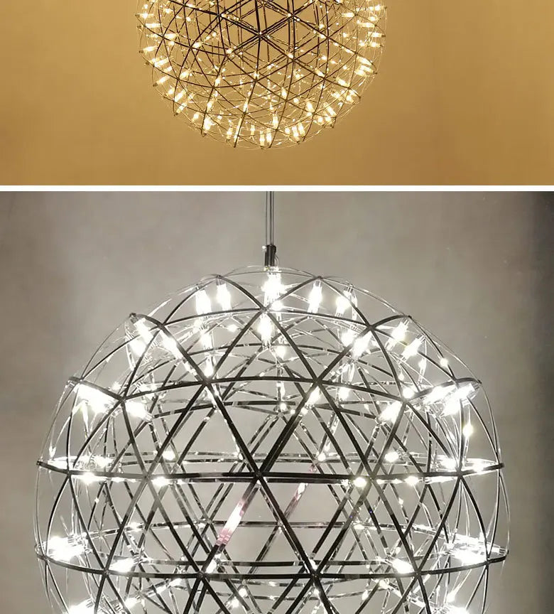 Chandelier Shop Commercial Spark Ball Full Sky Star Milk Tea Shop Restaurant Exclusive Network Bar Creative Art Decoration Light