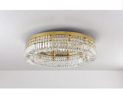 Luxury Modern Minimalist Crystal Glass Round Ceiling Chandelier for  Living Room Bedroom Study Led Indoor Lighting Decor