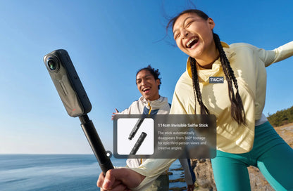 2025 New Arrival - Insta360 X5 360 Action Camera Essentials Bundle New Wind Guard 185 mins Run Time