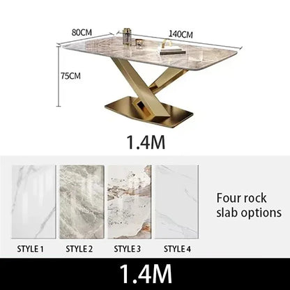 Luxury Dining Table Manger Chair Set Living Room Console Table Dressing Gold Space Savers Multifunction Yemek Masaları Furniture