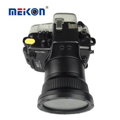 Meikon 40 M 130ft Waterproof Underwater Camera Housing Diving Kasus untuk Canon EOS DSLR 80D Digital Kamera Scuba Pakaian