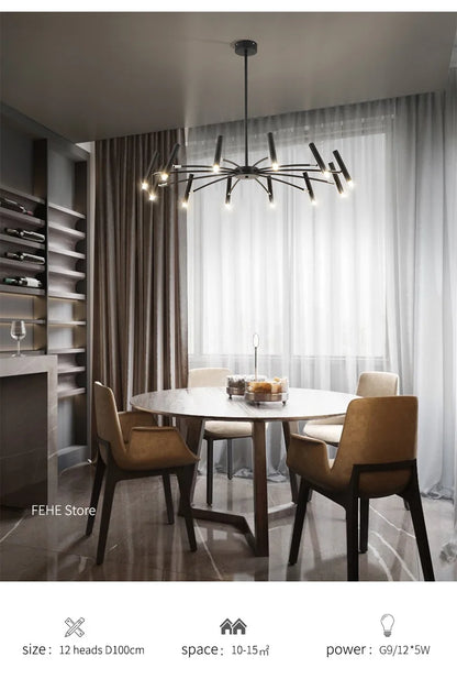 Living room lamp, new light luxury bedroom chandelier Nordic lamps modern minimalist atmosphere For home dining room Lights