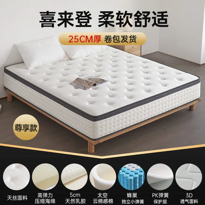 King Size Modern Mattress Soft Double Latex Luxury Designer Mattress Queen Bedroom Colchon Matrimonial Bedroom Furniture