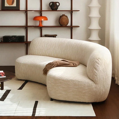 Light Luxury High Quality Curved Sofa Lounge Corner Italiano Modern Couch Ergonomic Relax Adults Canape Salon Home Furniture